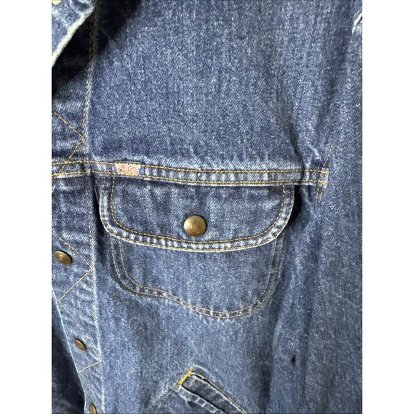 GWG Denim Trucker Jacket Men’s 40 Vintage 90s Levi’s Era Canada Made - Picture 3 of 11